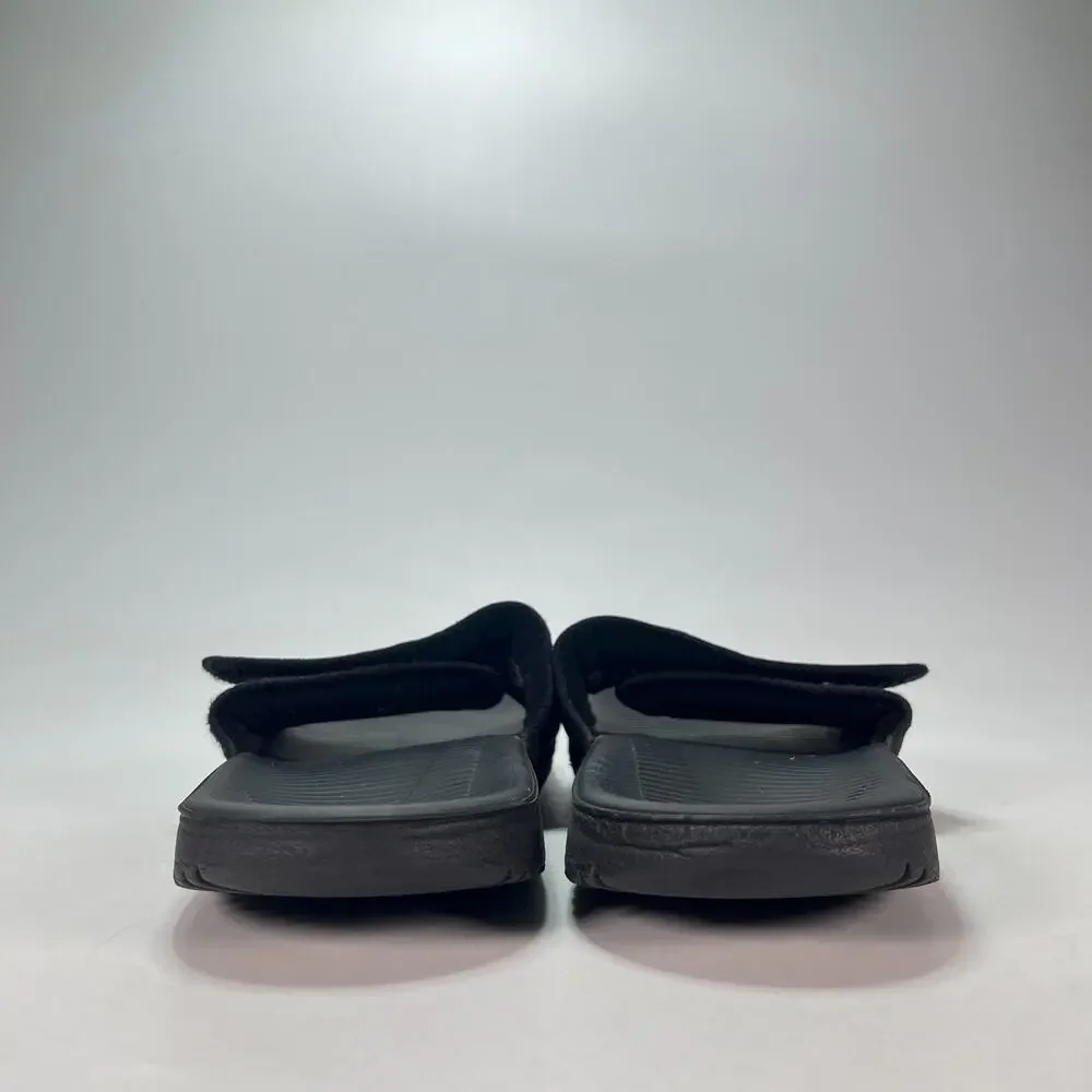 Nike Kawa Slide Black Casual Adjustable Hook & Loop Straps Sandals Men's Size 10